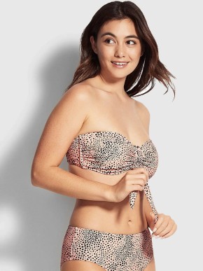 SEAFOLLY SAFARI SPOT 30030DD-655 BIKINI TOP SWIMSUIT