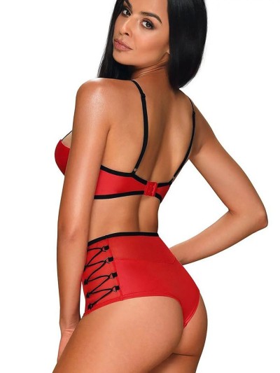 KOMPLET OBSESSIVE LEATHERIA BIUSTONOSZ,FIGI