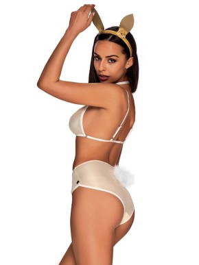 OBSESSIVE NEO GOLDES SET BRA, SHORTS, CHOKER, EARS