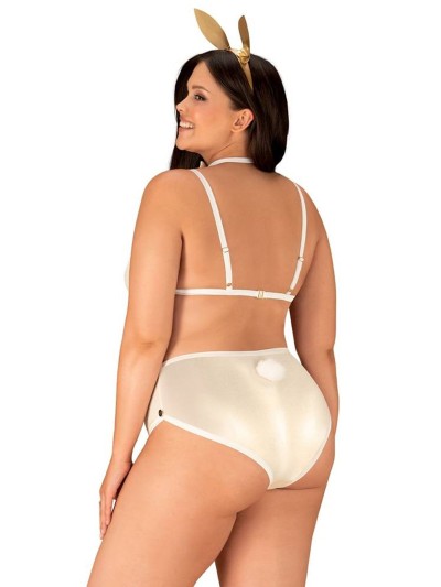 KOMPLET OBSESSIVE NEO GOLDES BIUSTONOSZ,SZORTY,CHOKER,USZY