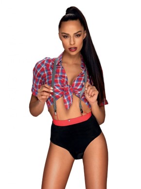 OBSESSIVE WORKER GIRL SHIRT, PANTIES