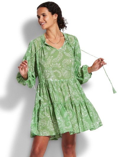 DODATEK PLAŻOWY SEAFOLLY FOLKLORE 54603-DR SUKIENKA