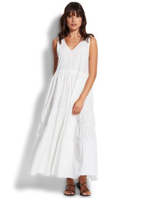 PLÁŽOVÝ DOPLNĚK SEAFOLLY BEACH EDIT 54608-DR ŠATY