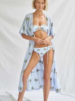 WATERCULT W3950 SUSTAINABLE SOLIDS BEACH COVER-UP TUNIC
