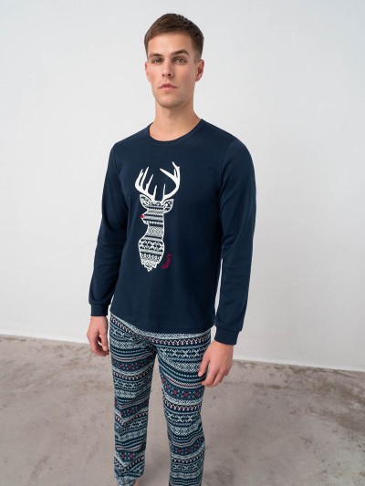 PIŻAMA VAMP 17571 ŚWIĄTECZNA