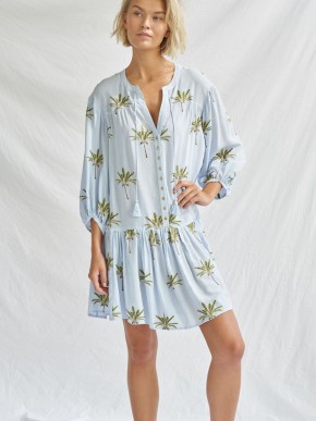 WATERCULT W3728 SUSTAINABLE SOLIDS BEACH DRESS