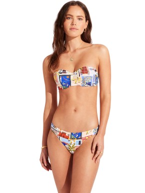 SEAFOLLY ON VACATION 30574-022 BIKINI TOP SWIMSUIT