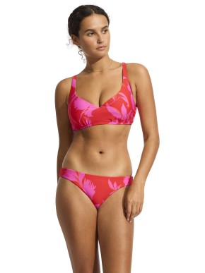 SEAFOLLY BIRDSOFPARADISE 31487DD-103 BIKINI TOP SWIMSUIT