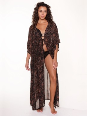 LINGA DORE BLACK&COPPER 7208P-1 BEACH ADD-ON CARDIGAN