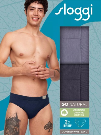 SLIPY SLOGGI MEN GO NATURAL BREF C2P