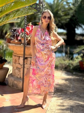 BEACH ADD-ON PAREO&JULIET HAVANA MULTIWAY LONG DRESS