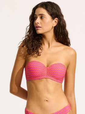 PLAVKY SEAFOLLY MESH EFFECT 30574-102 GÓRA OD BIKINI