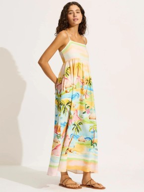 SEAFOLLY SOUTH PACIFIC 55394-DR BEACH COVER-UP DRESS