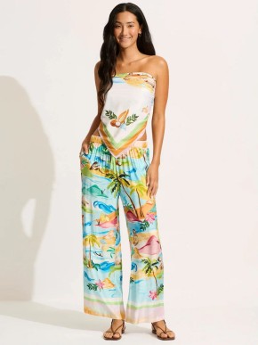 SEAFOLLY SOUTH PACIFIC 55400-PA BEACH COVER-UP PANTS
