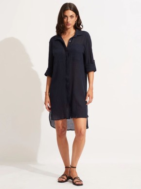 PLÁŽOVÝ DOPLNĚK SEAFOLLY BEACH BASICS 53108-CU KOŠILE