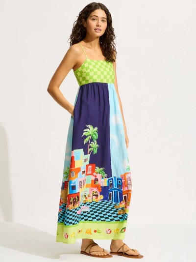 DODATEK PLAŻOWY SEAFOLLY CUBA 55439-DR SUKIENKA