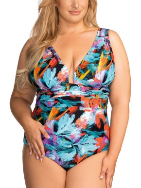 PLAVKY NESSA BARBADOS N000543 MULTICOLOR MĚKKÉ 1-DÍLNÉ 40/L