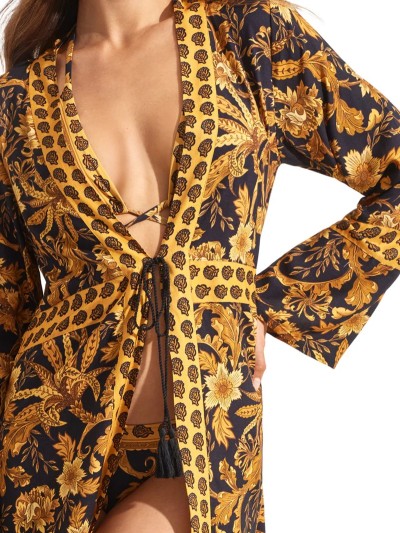 DODATEK PLAŻOWY SELMARK ACANTHUS BM297 KIMONO