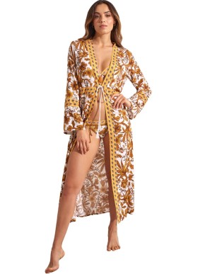 PLÁŽOVÝ DOPLNĚK SELMARK ACANTHUS BM297 KIMONO