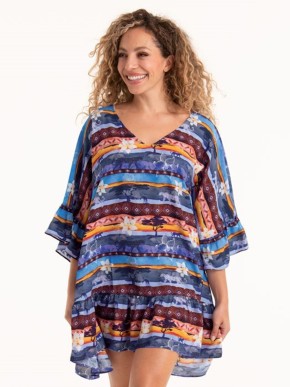 ROSA FAIA AKALANI 8139 BEACH COVER-UP TUNIC