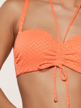 PLAVKY LINGA DORE HOT CORAL&DARK 7710BC GÓRA OD BIKINI