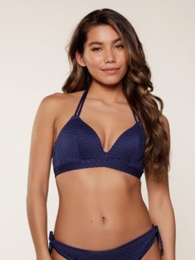 PLAVKY LINGA DORE HOT CORAL&DARK 7710TB GÓRA OD BIKINI