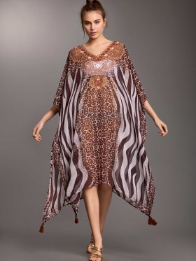 DODATEK PLAŻOWY ICONIQUE IC25-142 FUEGO TUNIKA