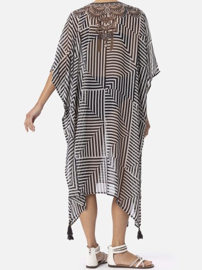 DODATEK PLAŻOWY MIRADONNA MI25-054 FUEGO PONCHO TUNIKA