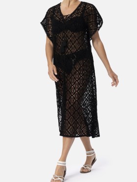 DODATEK PLAŻOWY MIRADONNA MI25-052 CARLA PONCHO TUNIKA