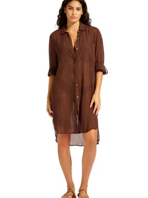 SEAFOLLY BEACHEDIT 55536-CU BEACH ADD-ON SHIRT