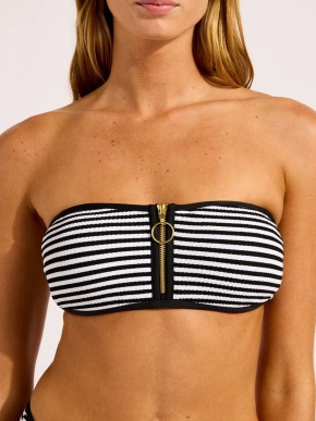 SEAFOLLY CLUBHOUSE 30467-281 BIKINI TOP SWIMSUIT