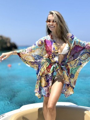 PLÁŽOVÝ DOPLNĚK PAREO&JULIET MILAN CLASSIC SHORT CHIFFON TUNIKA