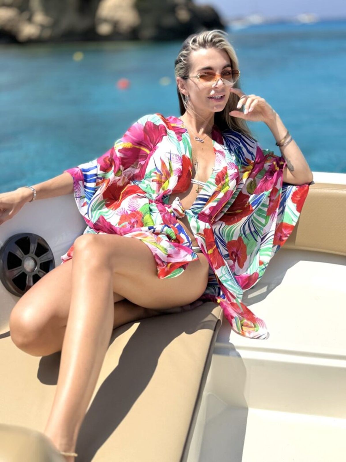 DODATEK PLAŻOWY PAREO&JULIET BAHAMAS CLASSIC SHORT CHIFFON TUNIKA