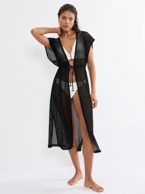 TRIUMPH BEACH MYWEAR CROCHET KIMONO BEACH COVER-UP