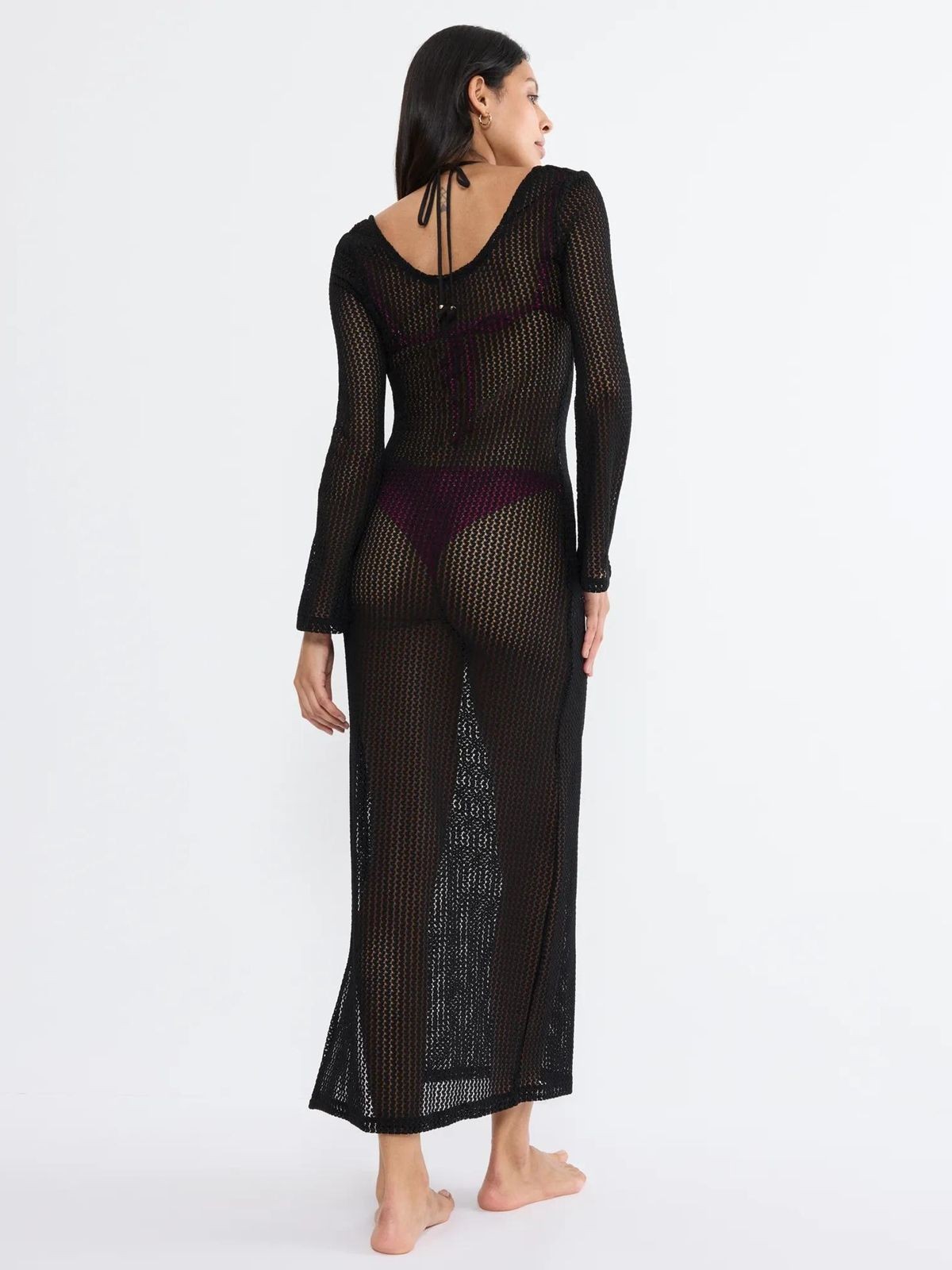 DODATEK PLAŻOWY TRIUMPH BEACH MYWEAR CROCHET LONG DRESS LSL SUKIENKA
