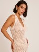 DODATEK PLAŻOWY SELMARK LONG KNIT DRESS SUKIENKA