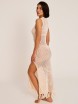 DODATEK PLAŻOWY SELMARK LONG KNIT DRESS SUKIENKA