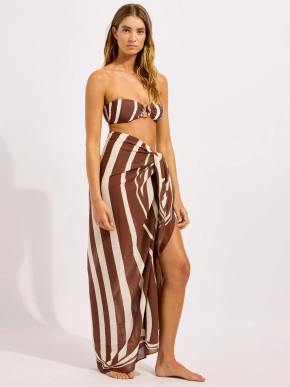 DODATEK PLAŻOWY SEAFOLLY COASTLINE 55539-SG PAREO